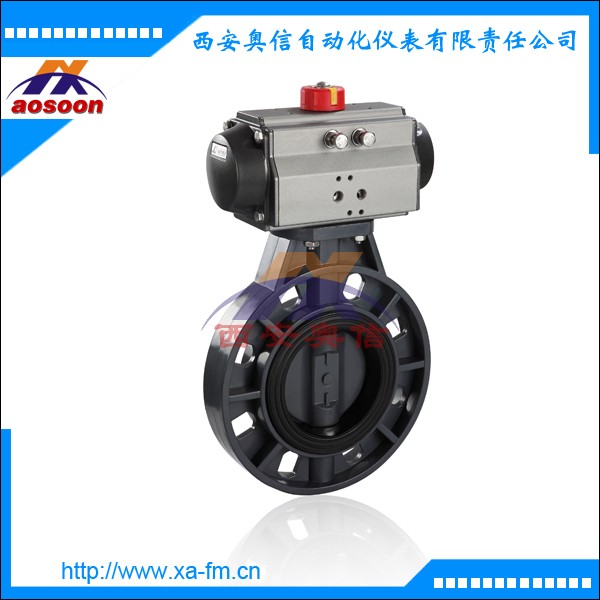 气动蝶阀 气动PVC蝶阀 D671-10N
