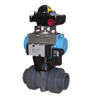 Q611F塑料气动球阀